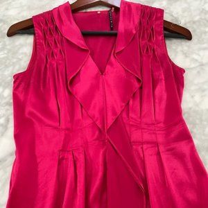 Elie Tahari Scarlet silk tank, MIXX white rib tank